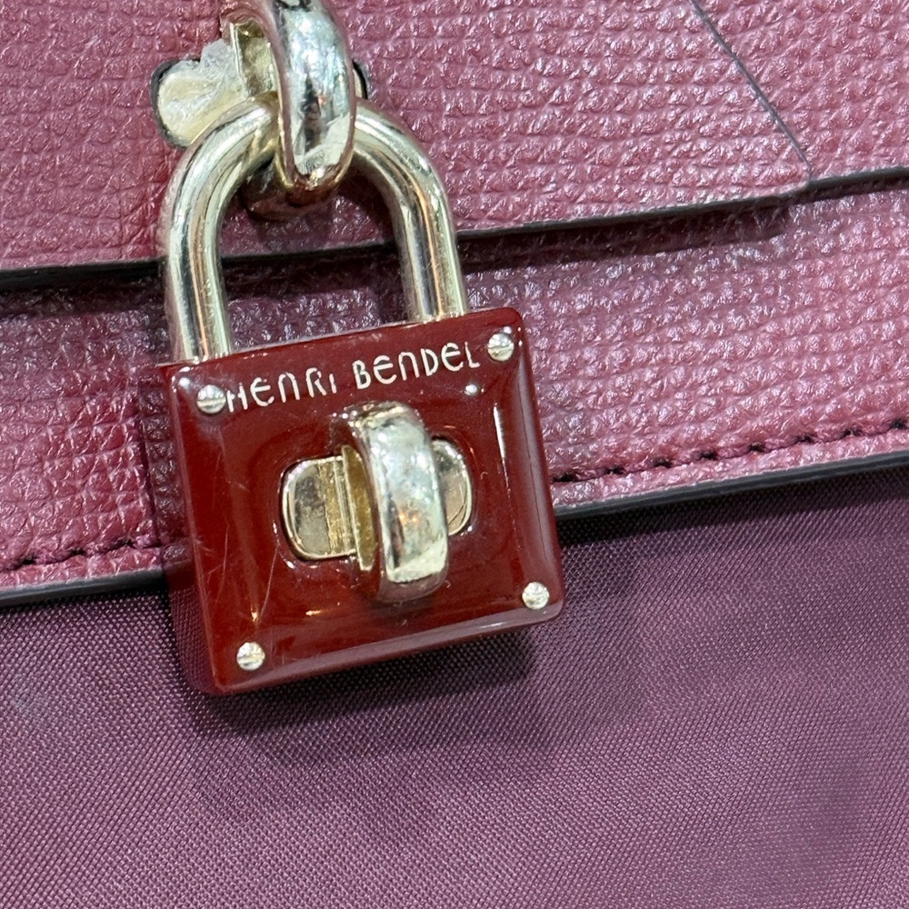 Henri Bendel Jetsetter Convertible Backpack/crossbody/tote Oxblood/Burgundy - Picture 3 of 16